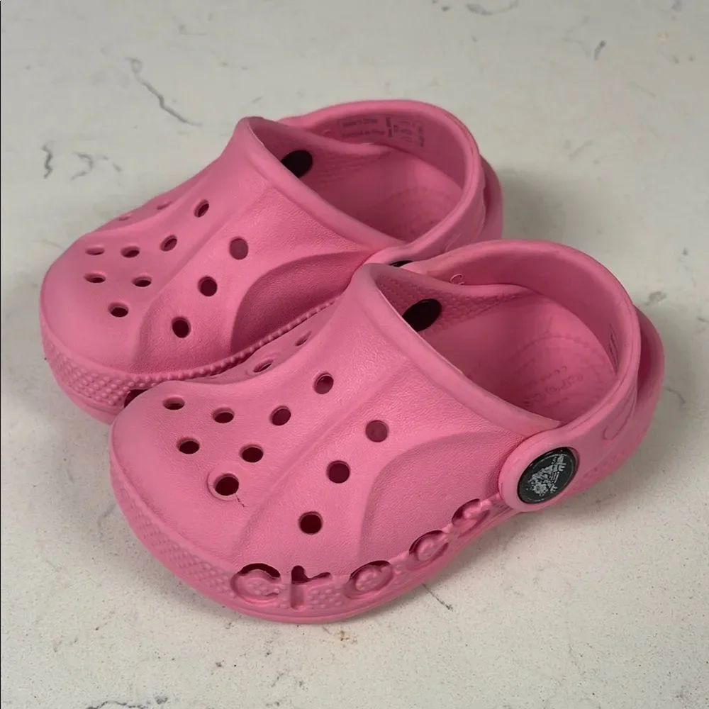 Crocs Toddler Baya Clog Size 5 Pink